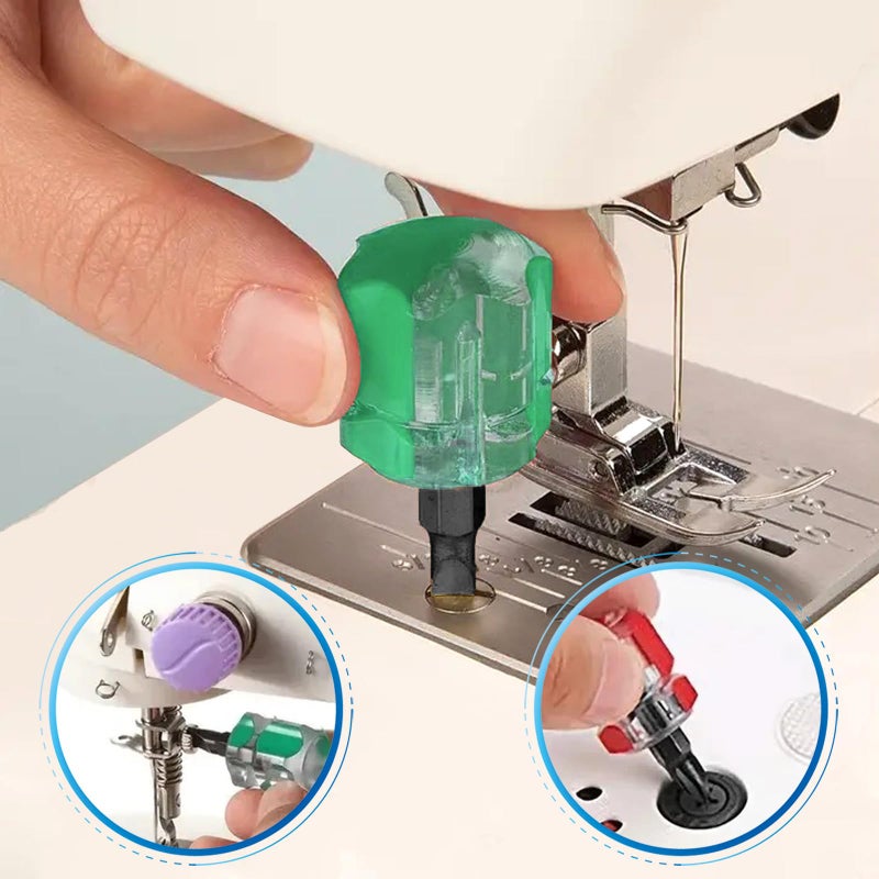 Fiklota 2-Piece Sewing Machine Dedicated Flat And Stubby Screwdriver Set Mini Stubby Tools Sewing Notions - Image 4